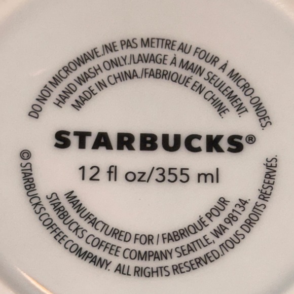 Starbucks 12oz 355mL California Travel Tumbler Mug Palm Trees Sun‎ Design w/ Lid - Picture 11 of 16